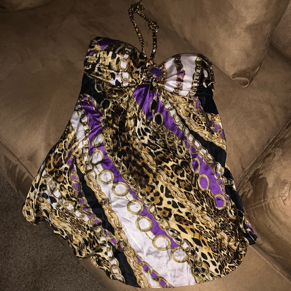 Cache multi-color blouse - Picture 2 of 8